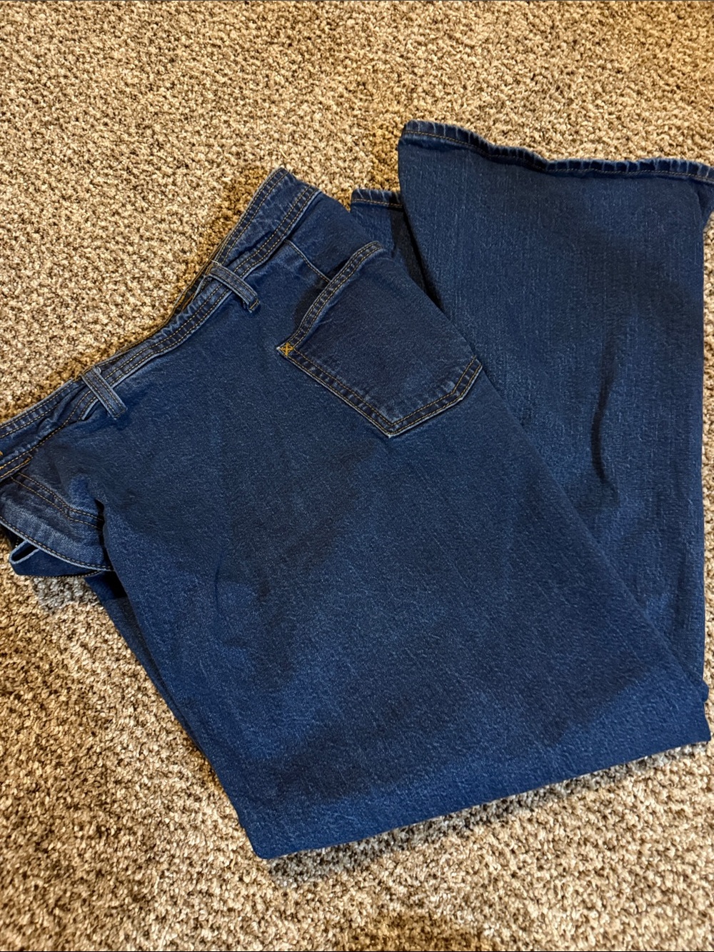 3 for $30 / Universal Thread Women's Sailor Wide Leg Jeans in Dark Blue
